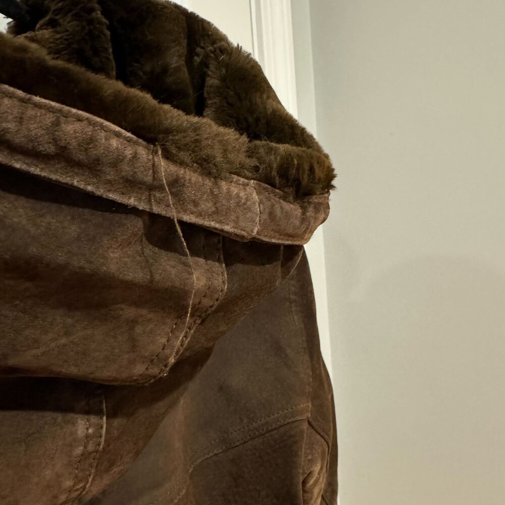 Brown St John's Bay Suede Heavy Weight Jacket - Size Small - Picture 11 of 13